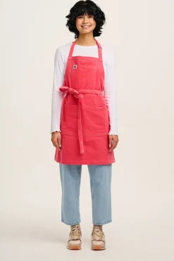 Lucy & Yak Ada - Corduroy Apron in Bubblegum Pink New
