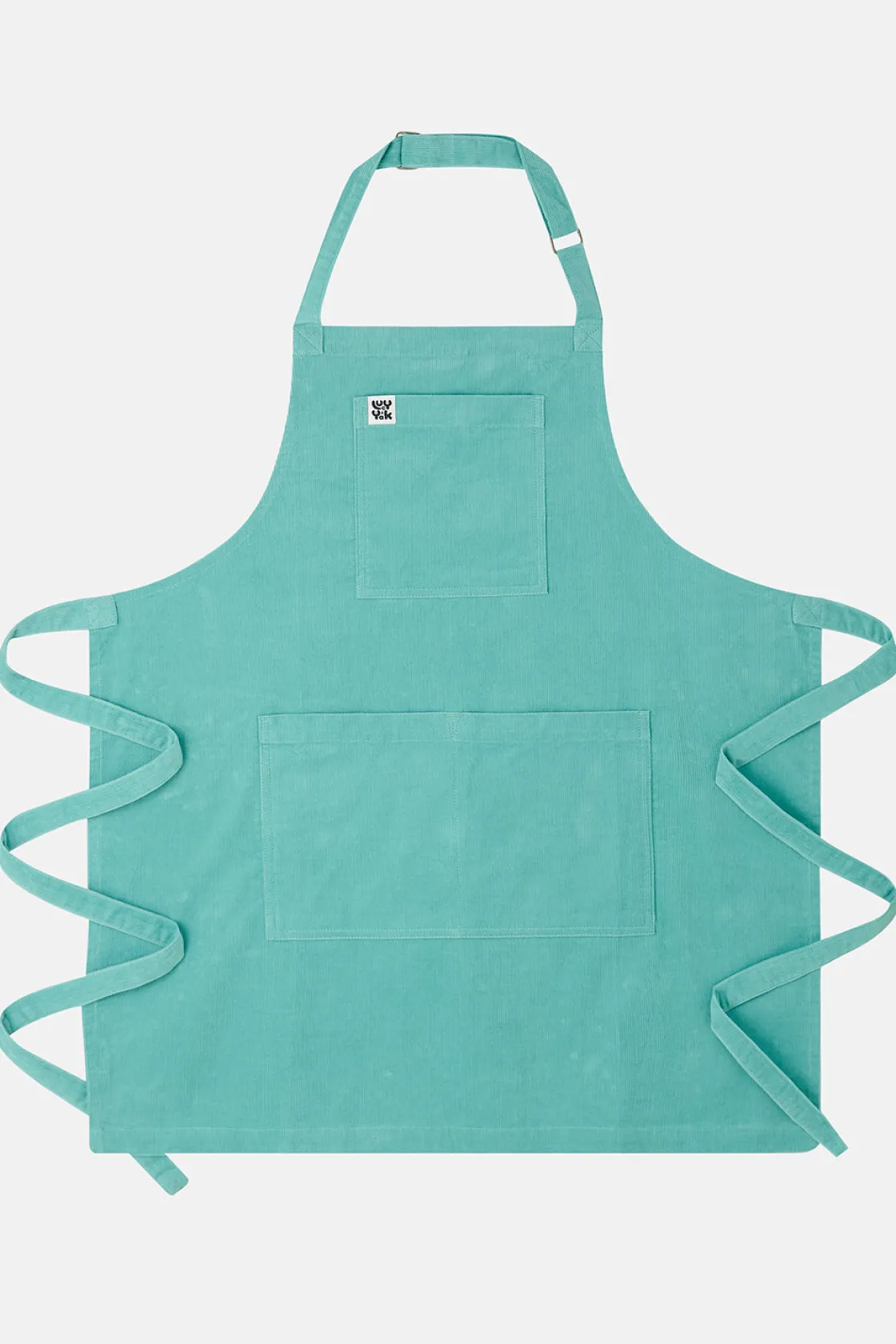 Lucy & Yak Ada - Corduroy Apron in Jade Green Hot