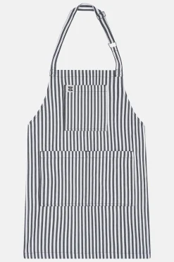 Lucy & Yak Ada - Cotton Apron in Black & White Stripes Hot