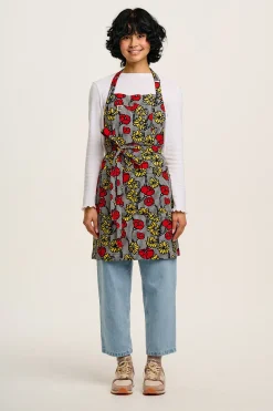 Lucy & Yak Ada - Cotton Apron in Poppy Comic Print Sale