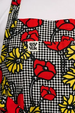 Lucy & Yak Ada - Cotton Apron in Poppy Comic Print Sale