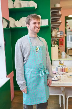 Lucy & Yak Ada - Cotton Apron in River Dot Print Sale