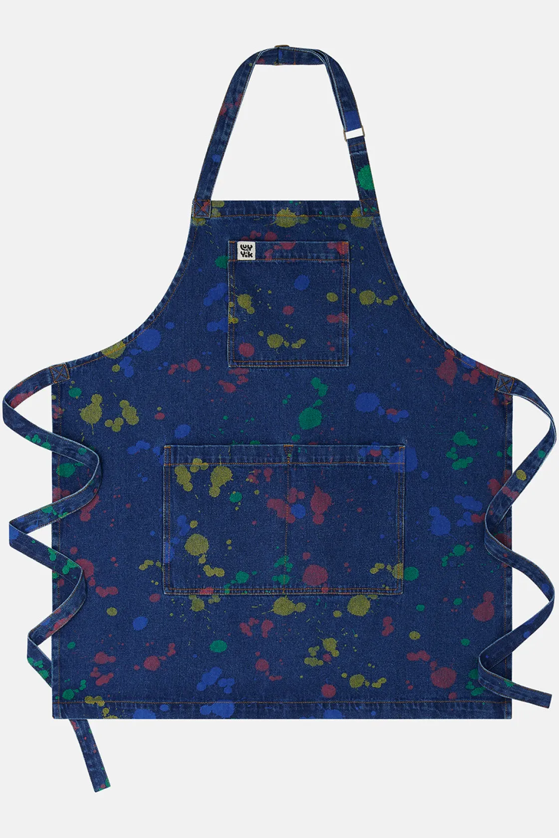 Lucy & Yak Ada - Denim Apron in Art Attack Print Online