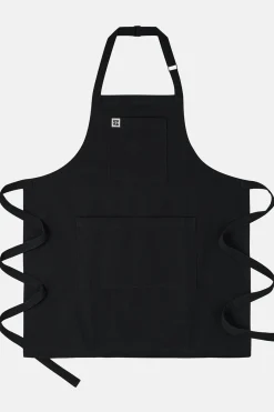 Lucy & Yak Ada - Heavyweight Cotton Apron in Black Hot