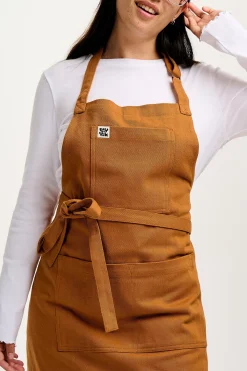 Lucy & Yak Ada - Heavyweight Cotton Apron in Tan Best