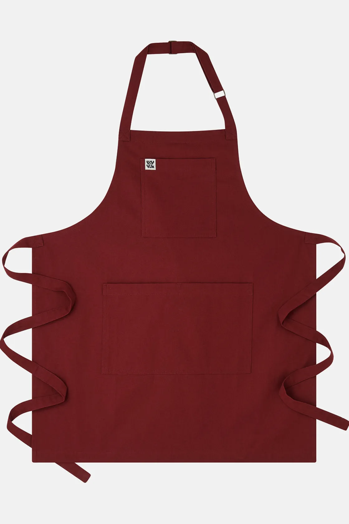 Lucy & Yak Ada - Midweight Cotton Apron in Maroon Online
