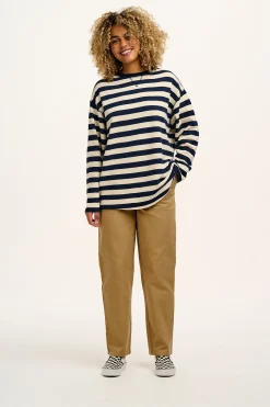 Lucy & Yak Addison - Tapered Twill Trousers in Vintage Tan Fashion