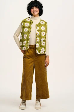 Lucy & Yak Aiden - Roll Neck Knitted Cotton Top in Pearl Best