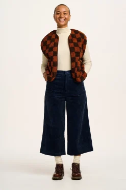 Lucy & Yak Aiden - Roll Neck Knitted Cotton Top in Pearl Best