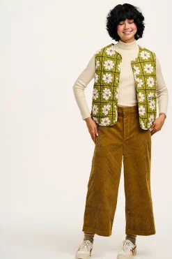 Lucy & Yak Aiden - Roll Neck Knitted Cotton Top in Pearl Best
