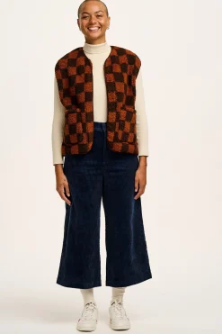Lucy & Yak Aiden - Roll Neck Knitted Cotton Top in Pearl Best