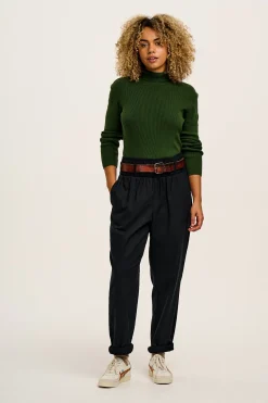Lucy & Yak Alexa - Cotton Trousers in Black New