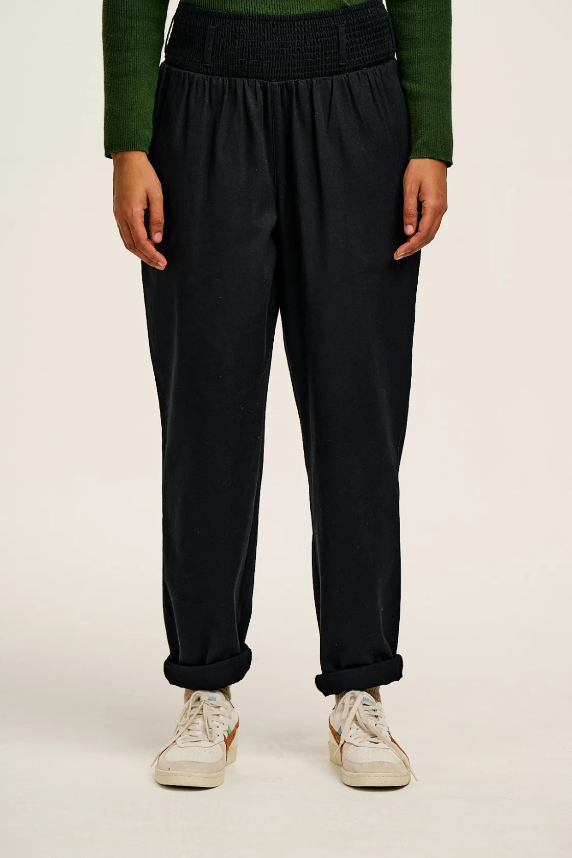 Lucy & Yak Alexa - Cotton Trousers in Black New