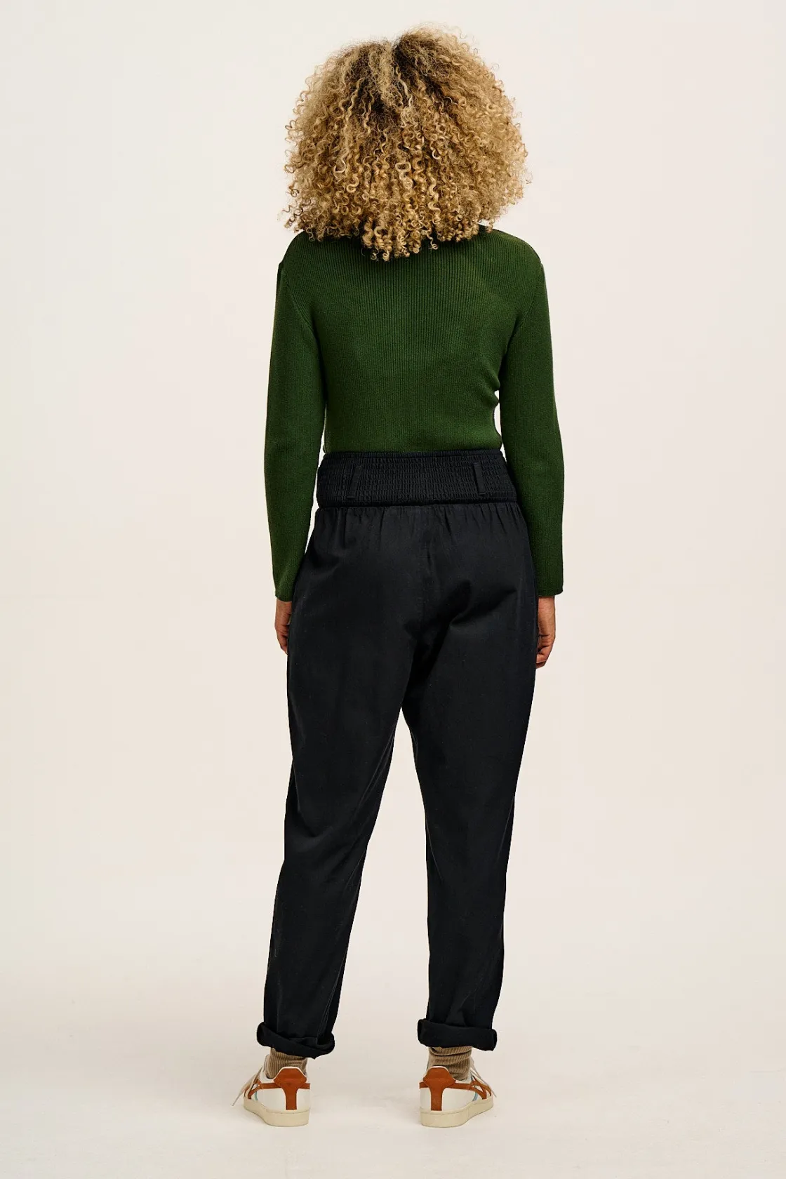 Lucy & Yak Alexa - Cotton Trousers in Black New