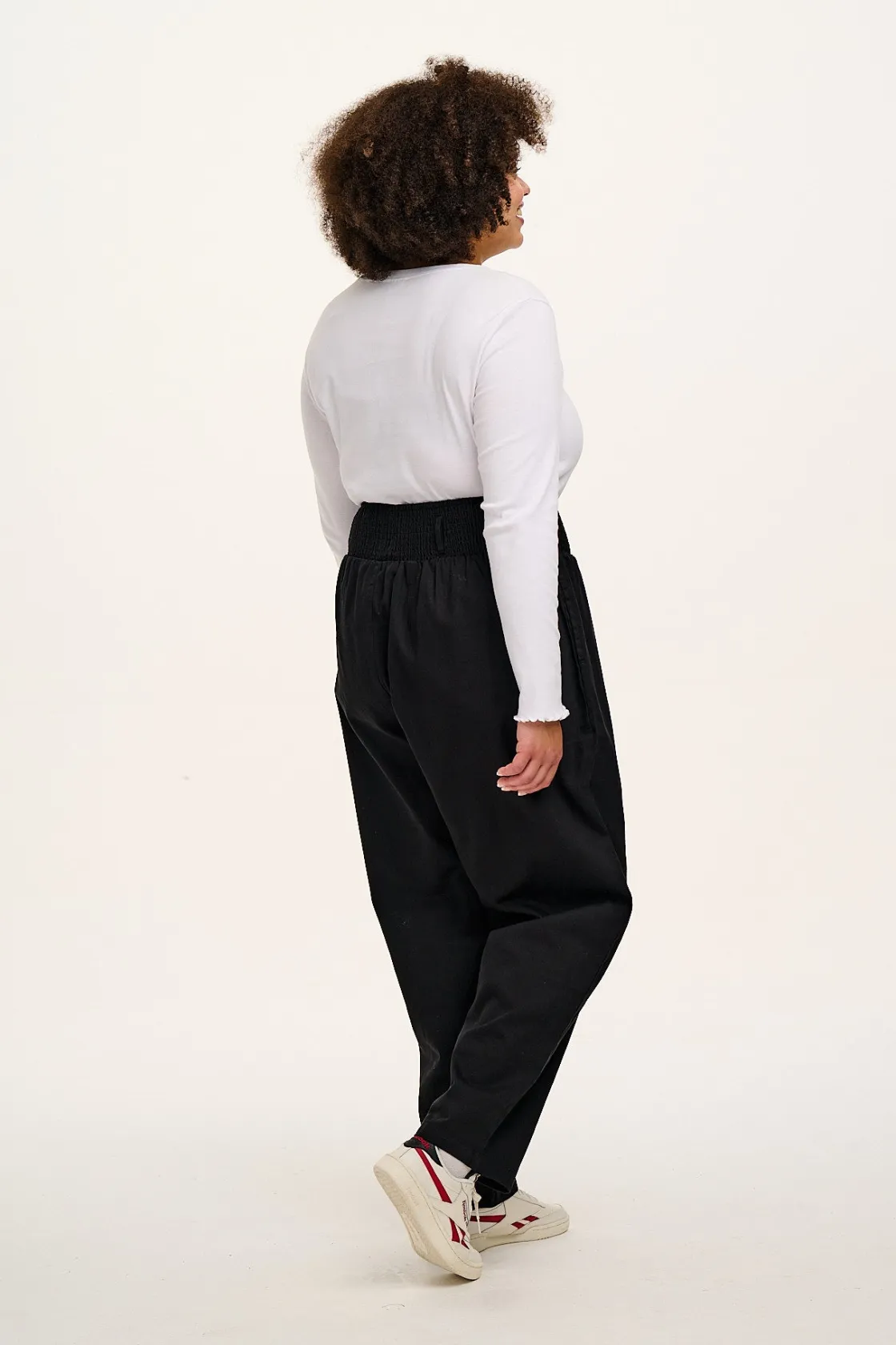 Lucy & Yak Alexa - Cotton Trousers in Black New