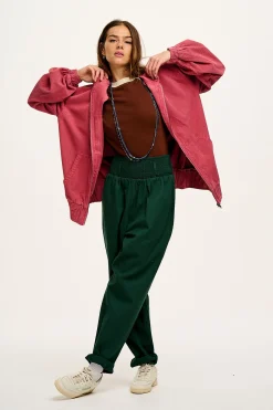 Lucy & Yak Alexa - Cotton Trousers in Posy Green Best
