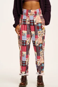 Lucy & Yak Alexa - Cotton Trousers in Donita Patchwork Sale