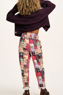 Lucy & Yak Alexa - Cotton Trousers in Donita Patchwork Sale