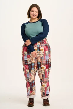 Lucy & Yak Alexa - Cotton Trousers in Donita Patchwork Sale