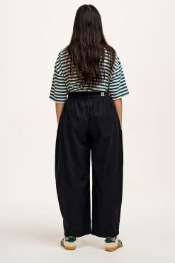 Lucy & Yak Beau - Balloon Brushed Cotton Trousers in Black Fashion