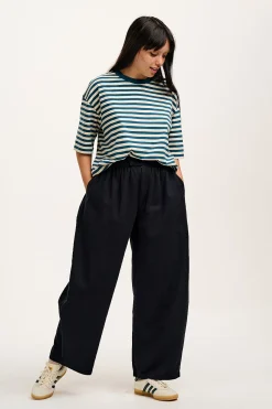 Lucy & Yak Beau - Balloon Brushed Cotton Trousers in Black Fashion