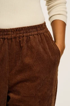 Lucy & Yak Billie - Corduroy Trousers in Oak Brown Hot