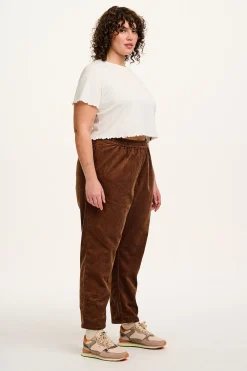 Lucy & Yak Billie - Corduroy Trousers in Oak Brown Hot