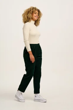 Lucy & Yak Billie - Corduroy Trousers in Posy Green Clearance