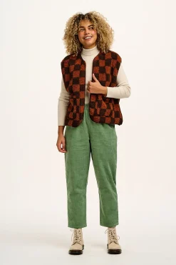 Lucy & Yak Billie - Corduroy Trousers in Green Bay Online