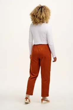 Lucy & Yak Billie - Corduroy Trousers in Red Clay Fashion