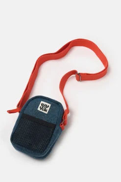 Lucy & Yak Brady - Crossbody Denim Bag in Mid Wash Blue Clearance