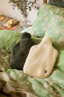 Lucy & Yak Caleb - Borg Fleece Hot Water Bottle Cover in Frappe Cream Hot