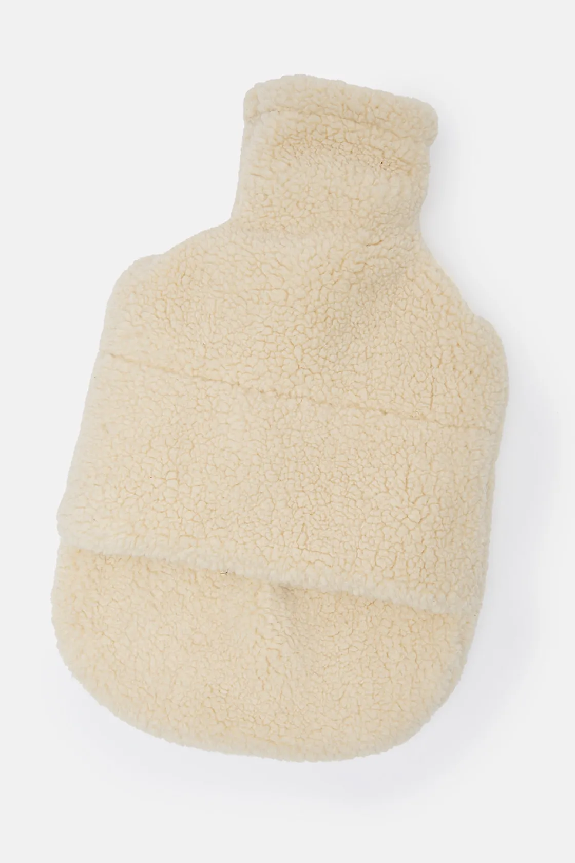Lucy & Yak Caleb - Borg Fleece Hot Water Bottle Cover in Frappe Cream Hot