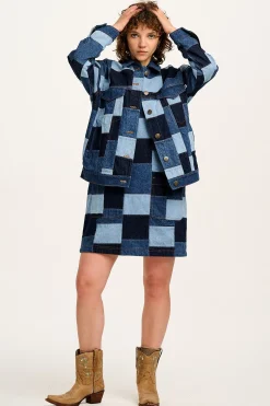 Lucy & Yak Callaway - Trucker Denim Jacket in Paige Patchwork Print Best