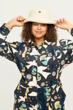 Lucy & Yak Carmen - Corduroy Jumpsuit in Skylar Print Clearance