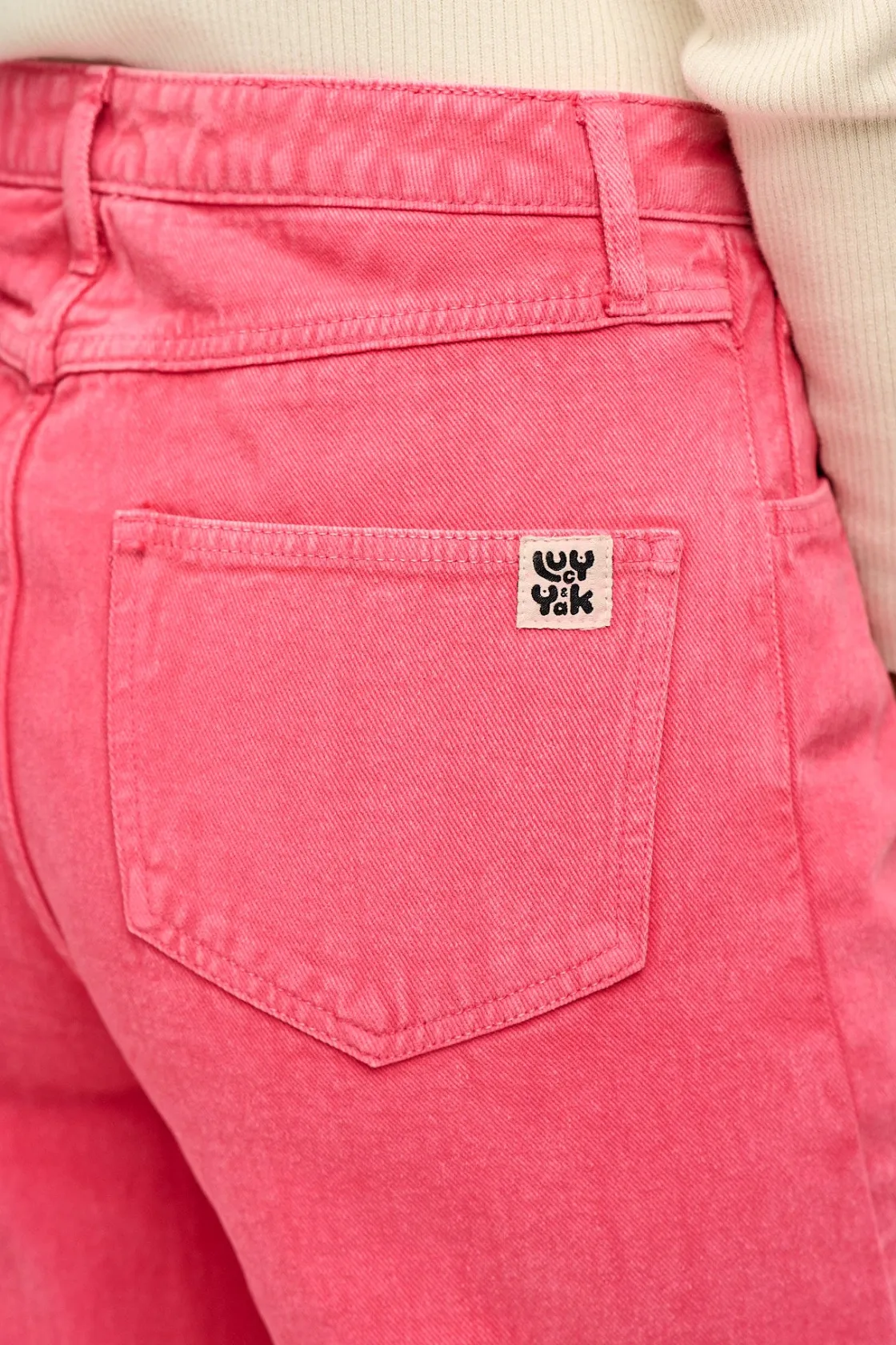 Lucy & Yak Carter - High Waisted Jeans in Pink Wash Online
