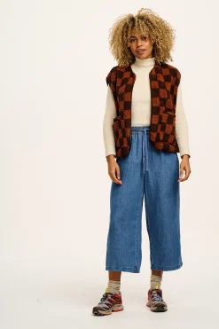 Lucy & Yak Chuck - Cotton & Hemp Trousers in Mid Wash Blue Online