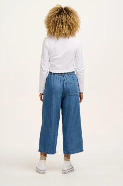 Lucy & Yak Chuck - Cotton & Hemp Trousers in Mid Wash Blue Online