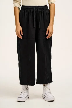 Lucy & Yak Chuck - Wide Leg Cotton Trousers in Black New