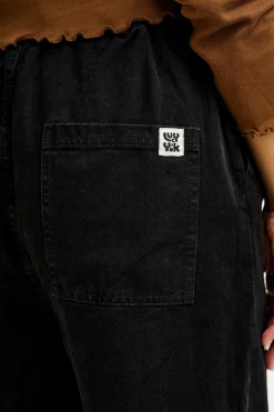 Lucy & Yak Cody - Paper Bag Jeans in Black Denim Outlet