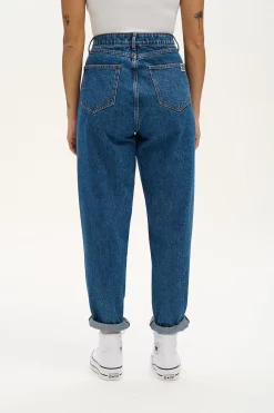 Lucy & Yak Dana - Mom Denim Jeans in Mid Wash Blue Fashion
