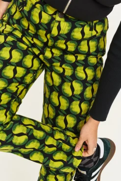 Lucy & Yak Dana - Mom Twill Jeans in Pear Drop Print Outlet