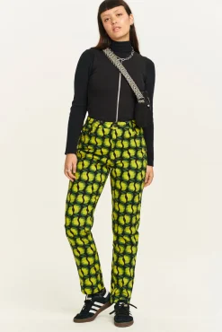 Lucy & Yak Dana - Mom Twill Jeans in Pear Drop Print Outlet