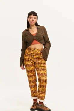 Lucy & Yak Dana - Mom Twill Jeans in Estelle Print Online