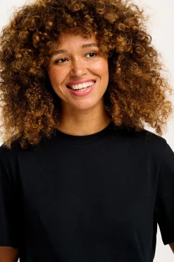 Lucy & Yak Denver - Cotton Tee in Black Hot