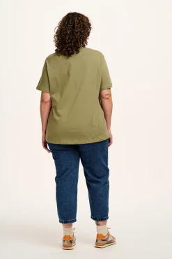 Lucy & Yak Denver - Cotton Tee in Khaki Discount