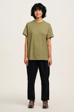 Lucy & Yak Denver - Cotton Tee in Khaki Discount