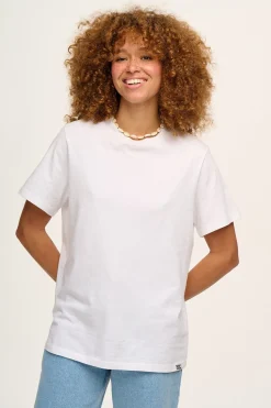 Lucy & Yak Denver - Cotton Tee in White Online