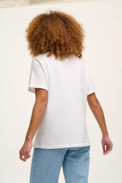 Lucy & Yak Denver - Cotton Tee in White Online