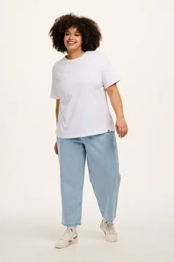 Lucy & Yak Denver - Cotton Tee in White Online